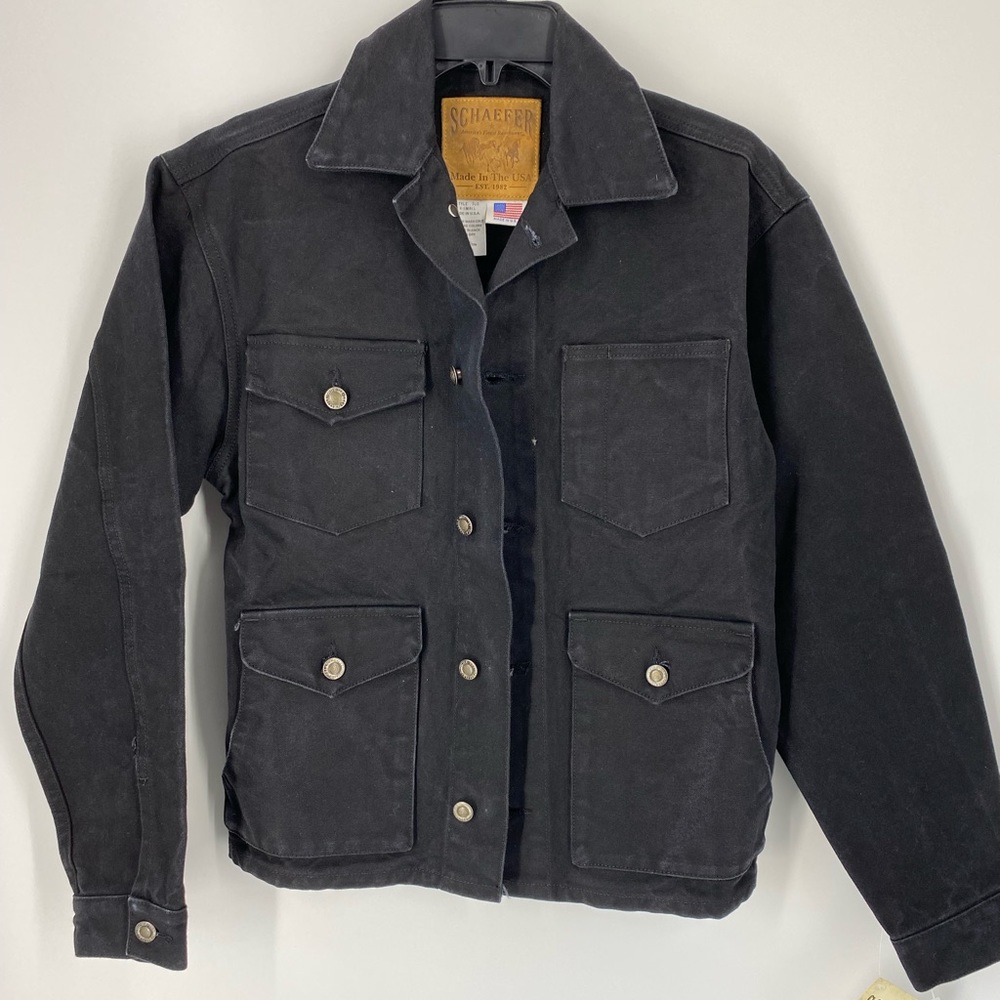 Schaefer Outfitter Brush Jacket Black Waxed Canvas XS
